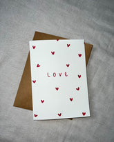 Love with mini hearts | Illustrated Greeting Card